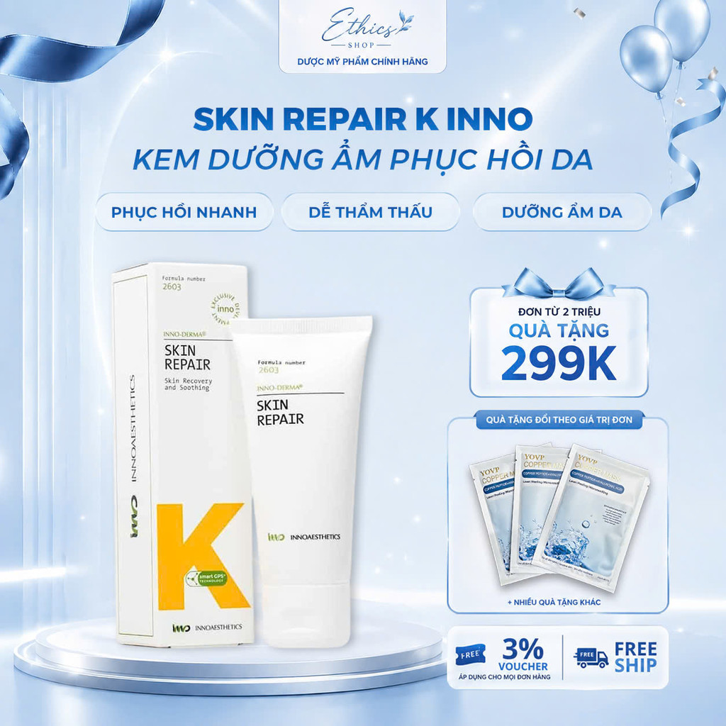 Kem Dưỡng Ẩm Phục Hồi Da Skin Repair K 60g - Kem K Inno Skin