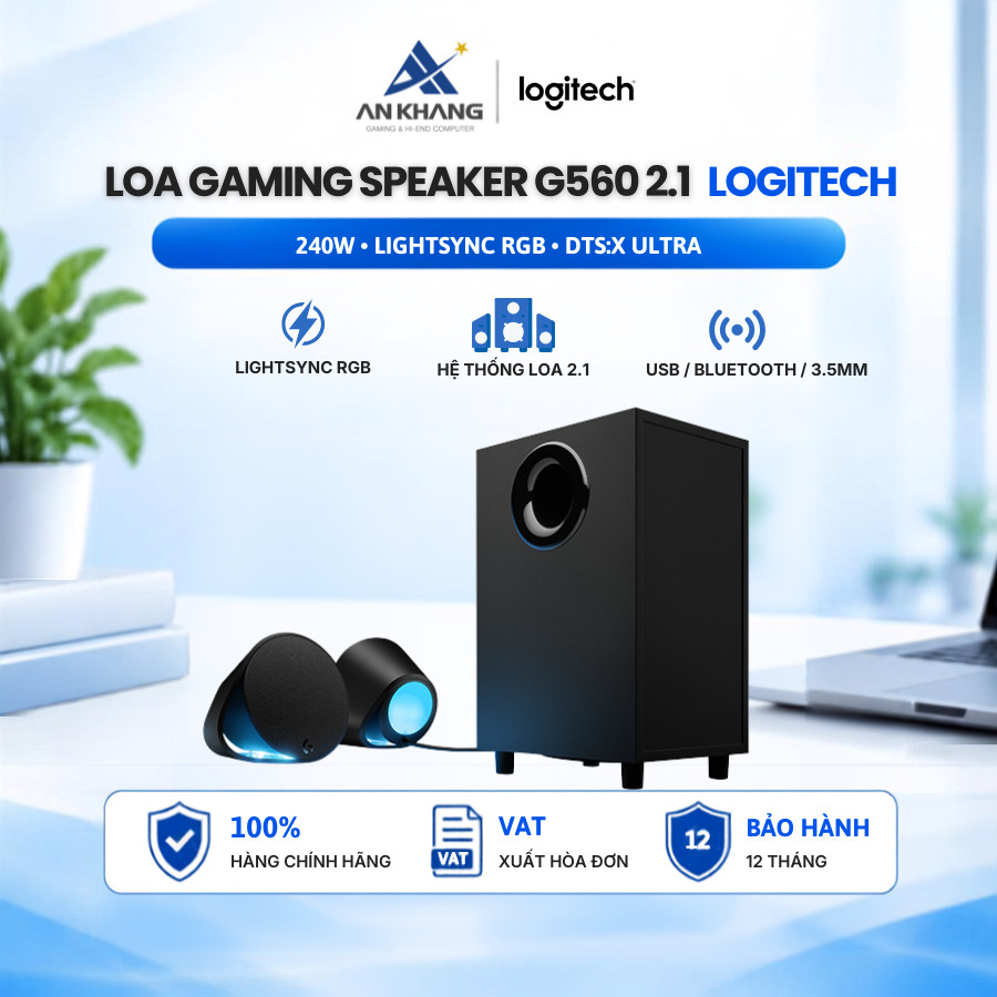 Loa gaming máy tính PC Logitech G560 RGB LIGHTSYNC Bảo Hành 12 Tháng