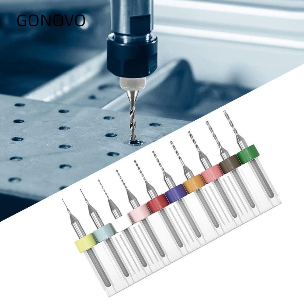 GONOVO Mini CNC Khoan Mũi Thép Vonfram PCB Xoắn Máy Khoan Gỗ CNC Mũi Khắc CNC Máy Phay CNC