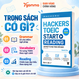 Sách - Hackers Toeic Start Reading - 30 Phút Tự Học TOEIC mỗi ngày (Gamma Books)