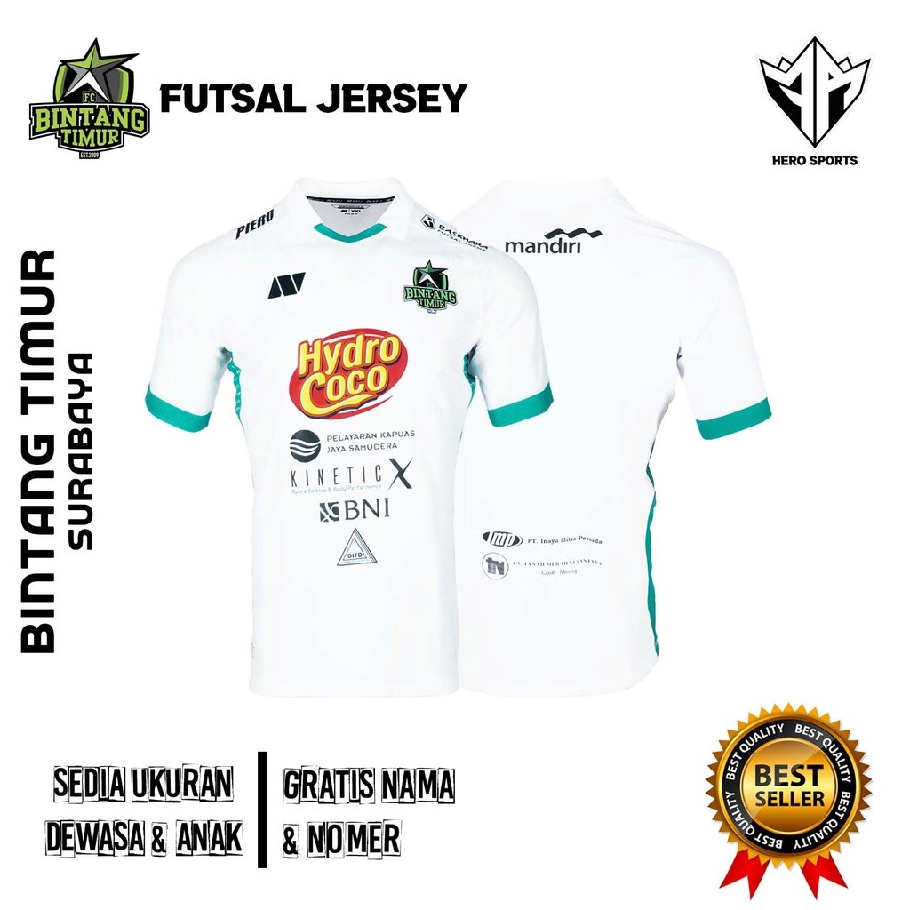 Jersey Bintang Timur Surabaya Aff Futsal Cup Full In Áo thun Microfiber