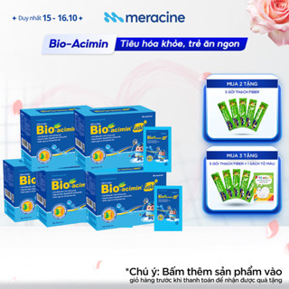 Combo 5 hộp Cốm vi sinh Bio acimin Gold hỗ trợ trẻ ăn ngon tự nhiên bổ sung vi chất và các amin thiết yếu hộp 30 gói