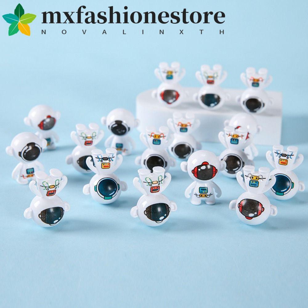 MXFA 10 Chiếc Spaceman Phi Hành Gia Để Bàn Bauble, Giảm Áp Lực Xoay Ngược Mini Tumbler Đồ Chơi, Pina
