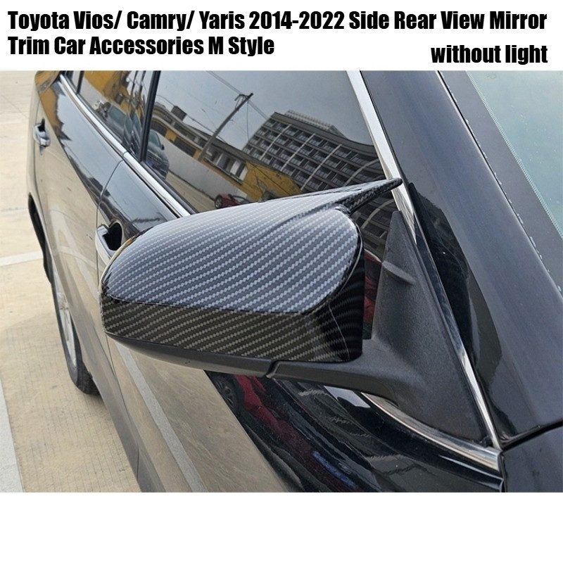 Toyota Vios / Camry / Yaris 2014-2022 Mặt Sau Gương Viền Phụ Kiện Xe Hơi M Style / Camry / Yaris 201