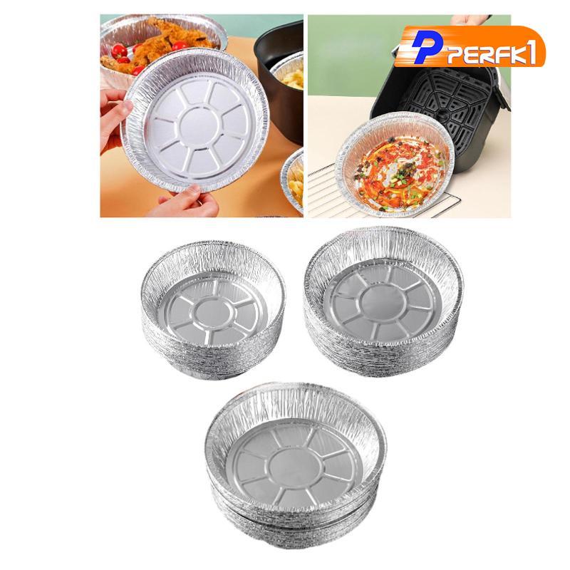 10x Nhôm Giấy Đĩa Bánh Mì Loaf Hộp Đựng Dùng Một Lần Thiếc Giấy Máy Nướng Để Làm Nóng Thực Phẩm Nấu 