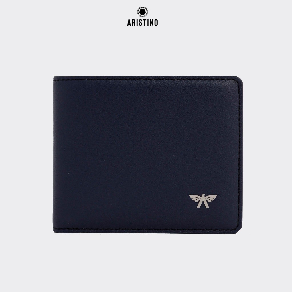 Ví ngang Nam da bò Aristino Leather,  thiết kế gọn nhẹ, với nhiều ngăn nhỏ tiện lợi -  AWE00602