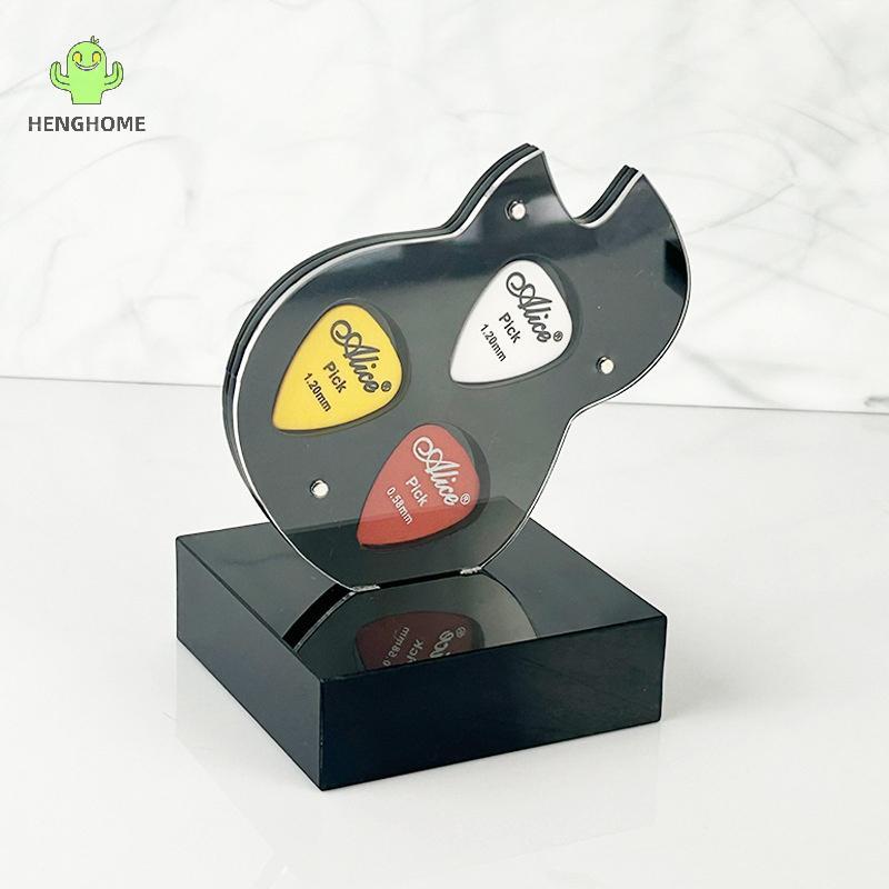 HENGHOME Acrylic Guitar Pick Holder Plectrum Case Guitar Pick Rack cho Pick Pick Storage And Display