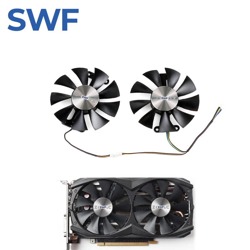 I-2PCS GA91S2H Quạt Làm Mát Cho ZOTAC Geforce GTX 950 960 980 Ti AMP 2GB Card Đồ Họa Quạt Làm Mát- *