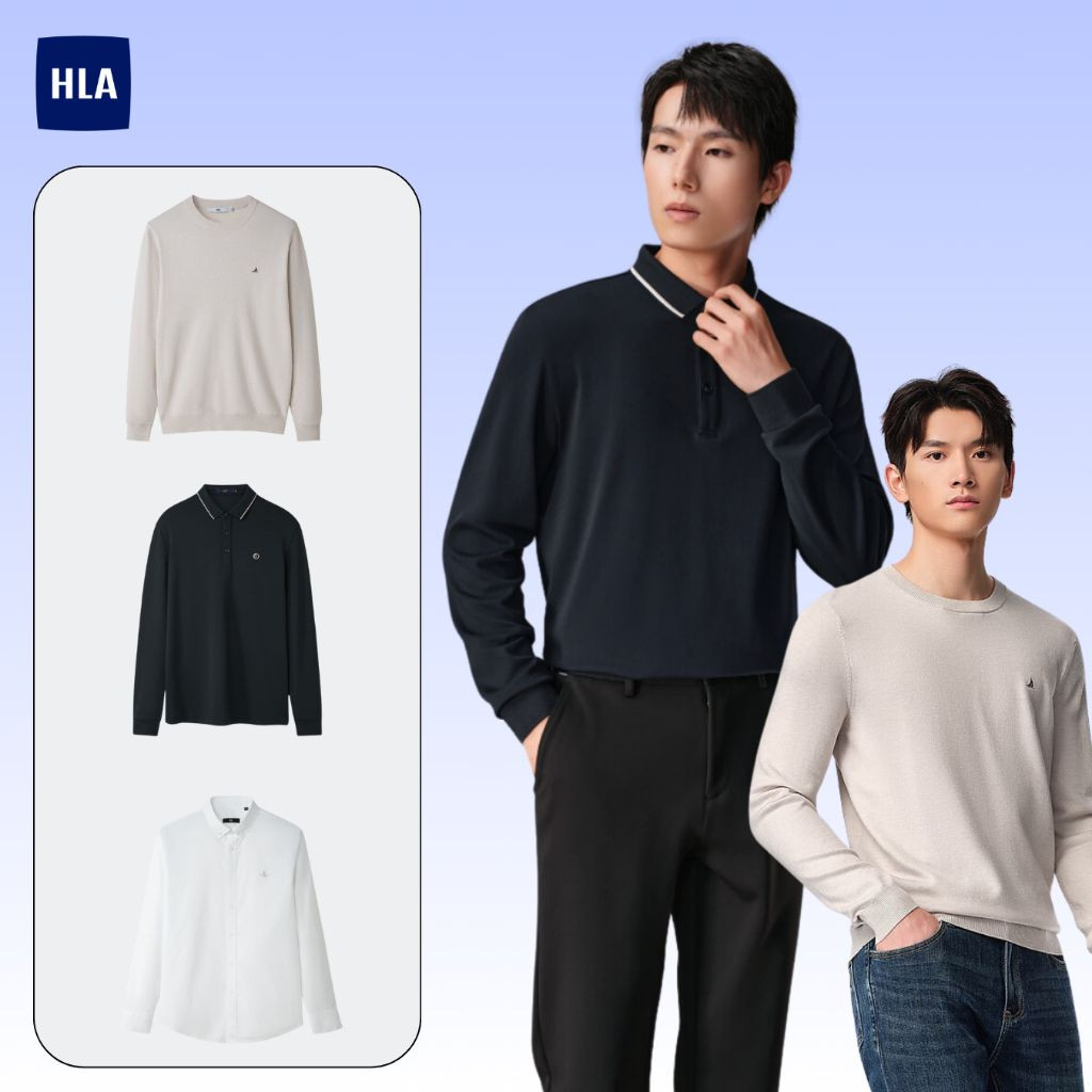[LẺ SIZE] Áo Sơ Mi Nam Dài Tay HLA Fashion Pattern Short Sleeve Casual Shirt