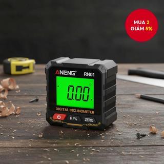  Một đơn vị ANENG RN01 Thước đo góc kỹ thuật số mini 360° Máy đo độ nghiêng từ tính bốn mặt
