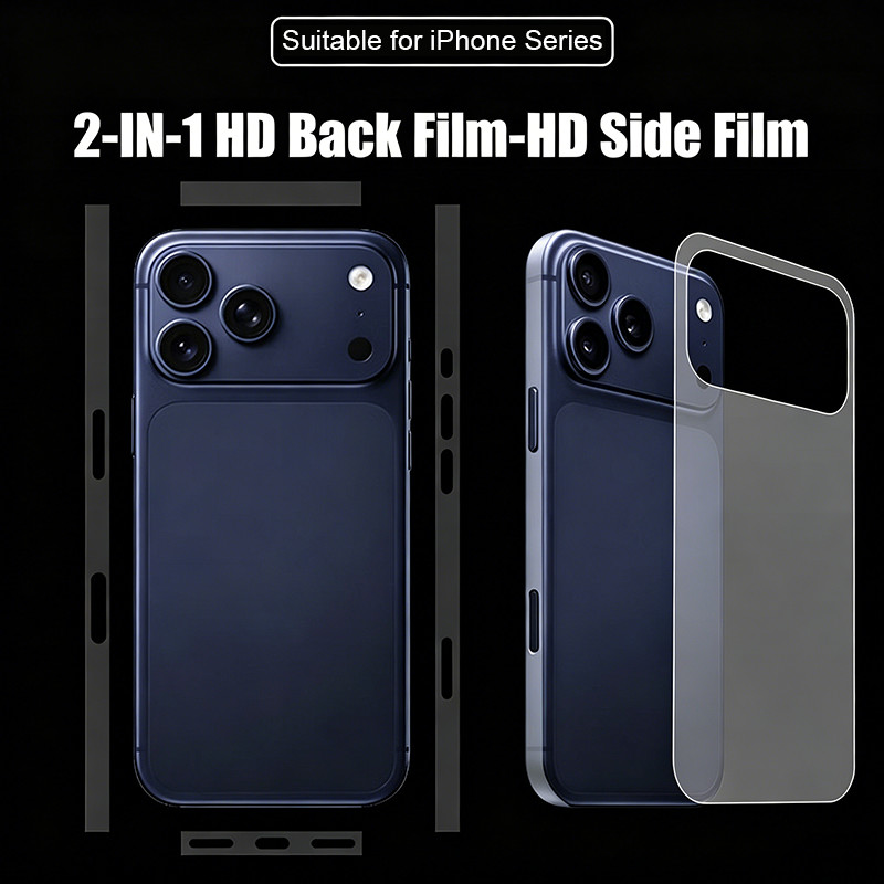 Miếng dán PPF bảo vệ mặt sau + PPF cao cấp dán viền bảo vệ Cho iPhone 13 Pro Max / 14 Pro Max / 12 P