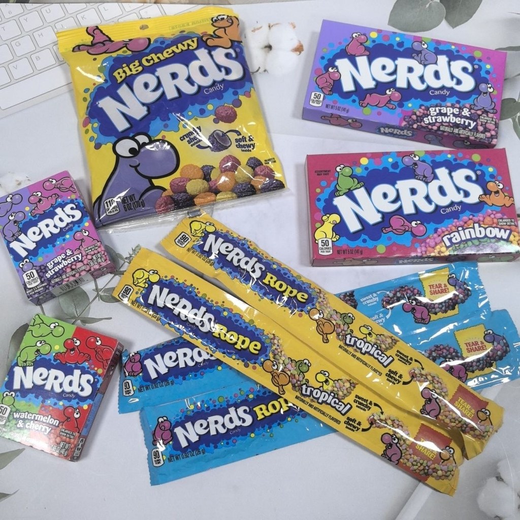 Kẹo Nhập Khẩu NeRds Kẹo NeRds Kẹo Cầu Vồng Hương Nho Dâu Hạt Kẹo Kẹo Nhai LS70126 @