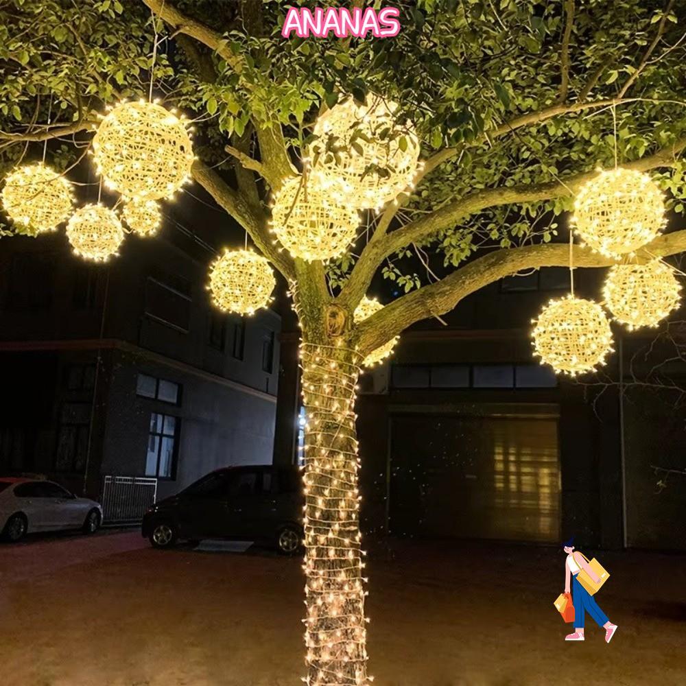 ANANAS Festoon Mây Bóng Đèn, Đèn Treo Trang Trí Sân Vườn 220V, Bóng Mây Chất Lượng Cao 20 / 28CM Ram