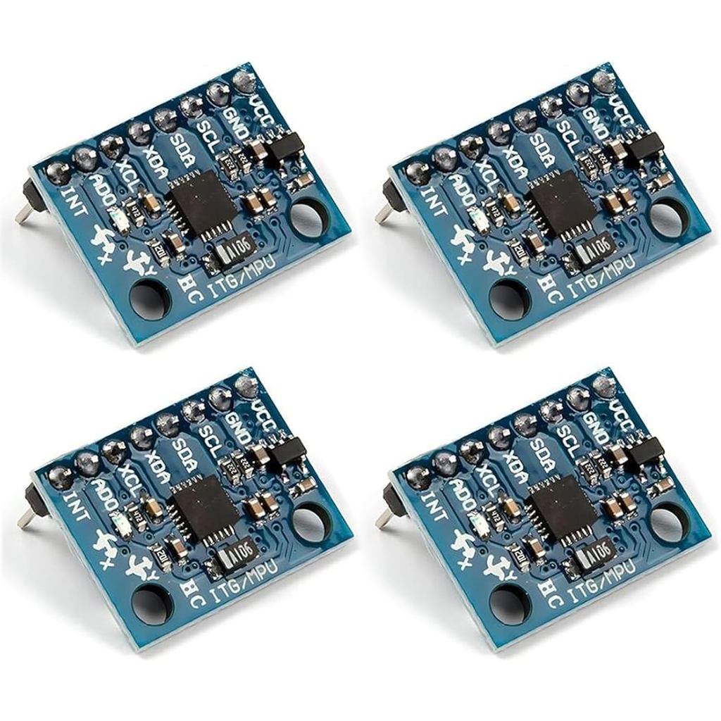 4 Mô-đun GY-521 MPU-6050 MPU6050 Mô-đun gia tốc kế 3 trục Mô-đun con quay hồi chuyển 6 trục DOF Cảm 