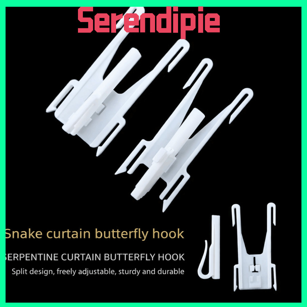 SEENDIPIE 20 CÁI Móc rèm, Có thể điều chỉnh Dễ dàng cài đặt Phụ kiện rèm, Dây đeo rèm Nhẹ Bền ổn địn