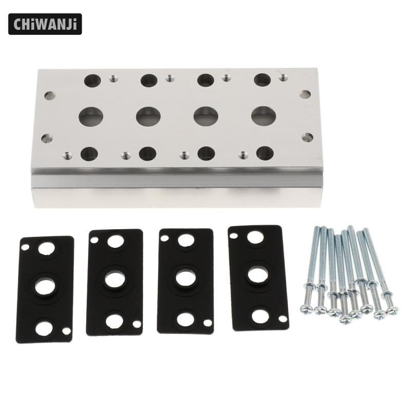 Khối đa dạng CHiWANji cho 4V210-08 4V220-08 4V230-08 Van điện từ Full Station