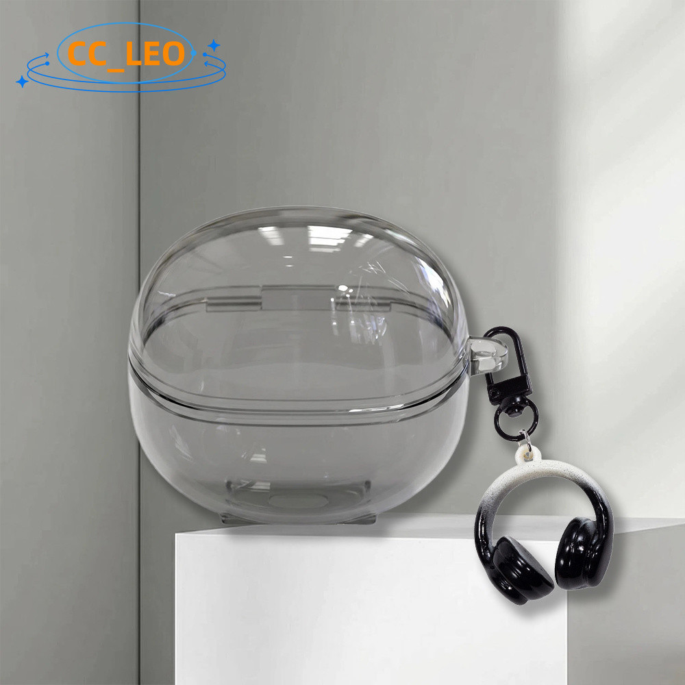 for Baseus BP1 Pro Case Colorful Clear TPU Soft Case with Cute Keychain Pendant Suitable for Baseus 