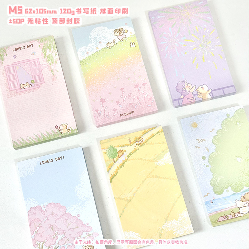 Công chúa Bailing Original [M5 Note] Minh họa Note Pad M5 Sổ tay trang bên trong Chất liệu Giấy viết