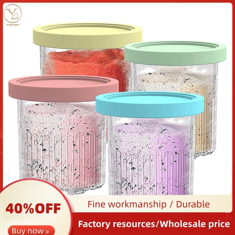 4 Miếng Kem Pints Cốc Nhựa Kem Hộp Đựng Cho Kem Pints NC301 NC300 NC299AMZ Series