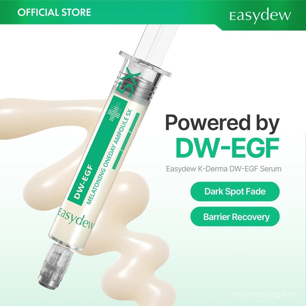 EasydewDW-EGFgAmpoule-Chính thứcSản phẩm99% PureEGFPeptideHydratingSerumwithNiacinamide & forUneven-
