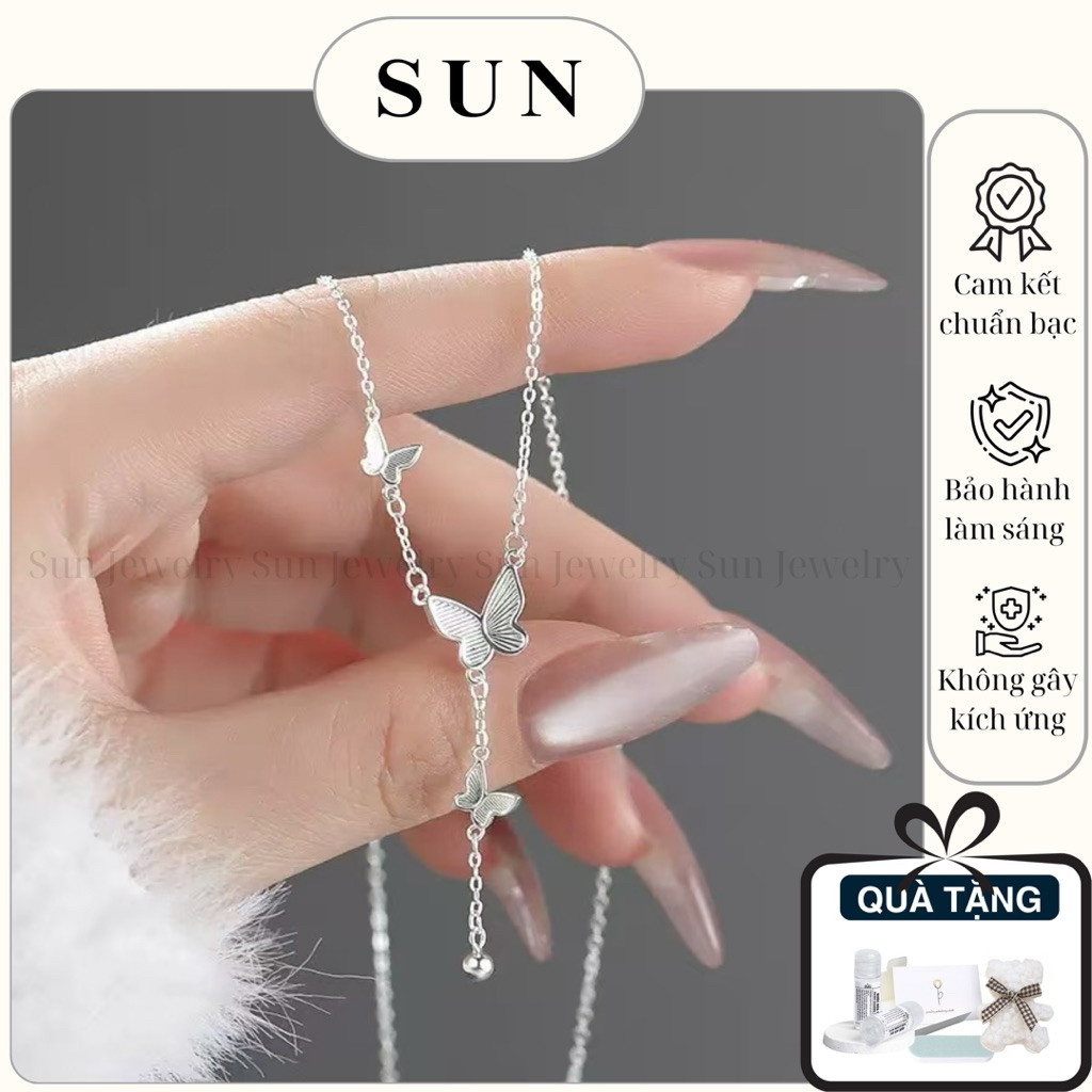 Dây Chuyền Hồ Điệp Bạc S990 Thanh Lịch - Sunday