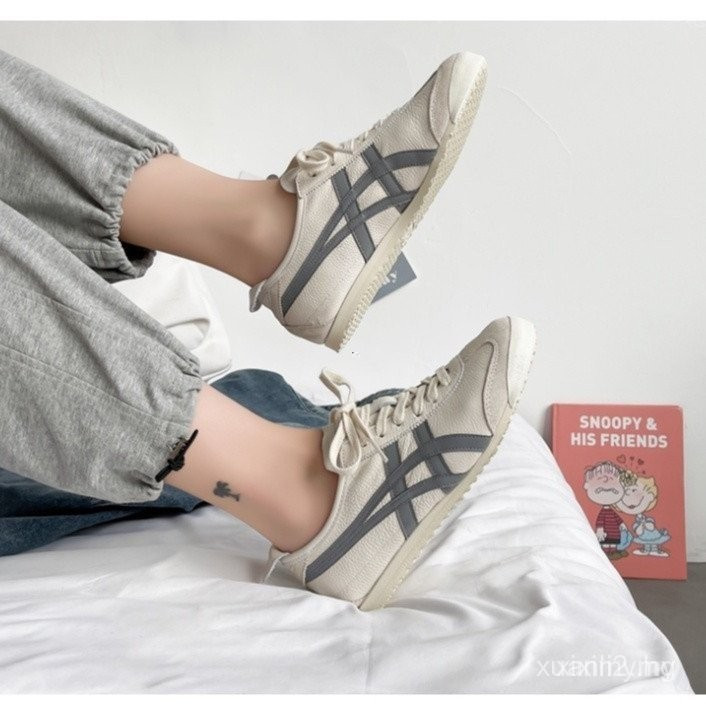 100% Authentic Onitsuka Tiger (Da cừu Onitsuka) Mexico 66 Giày nam Giày nữ Giày thể thao Giày cặp đô
