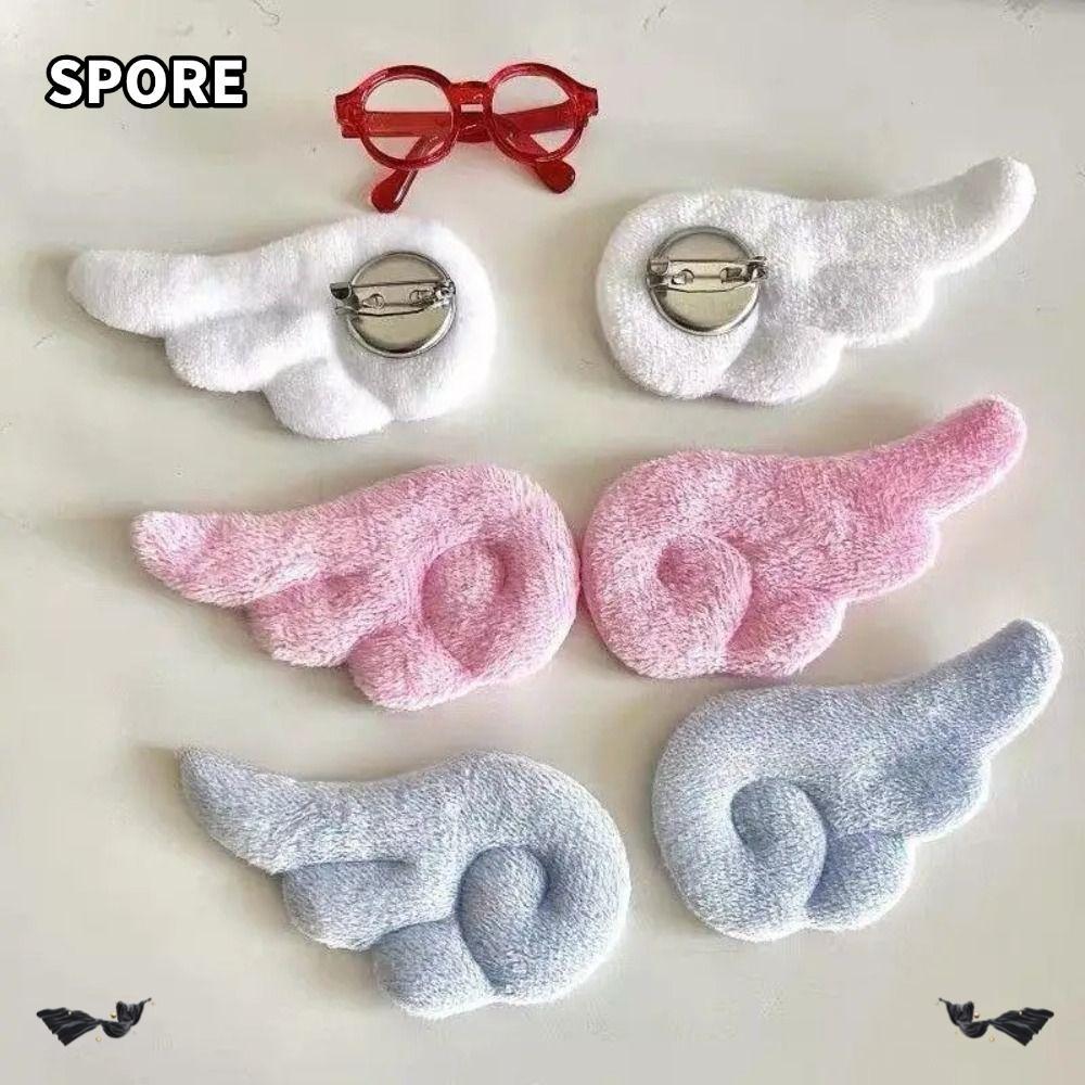 SPORE 1 Đôi Cánh Thiên Thần Thổ Cẩm, Mặt Dây Chuyền Đôi Cánh Thiên Thần Sang Trọng Phong Cách Y2K, H