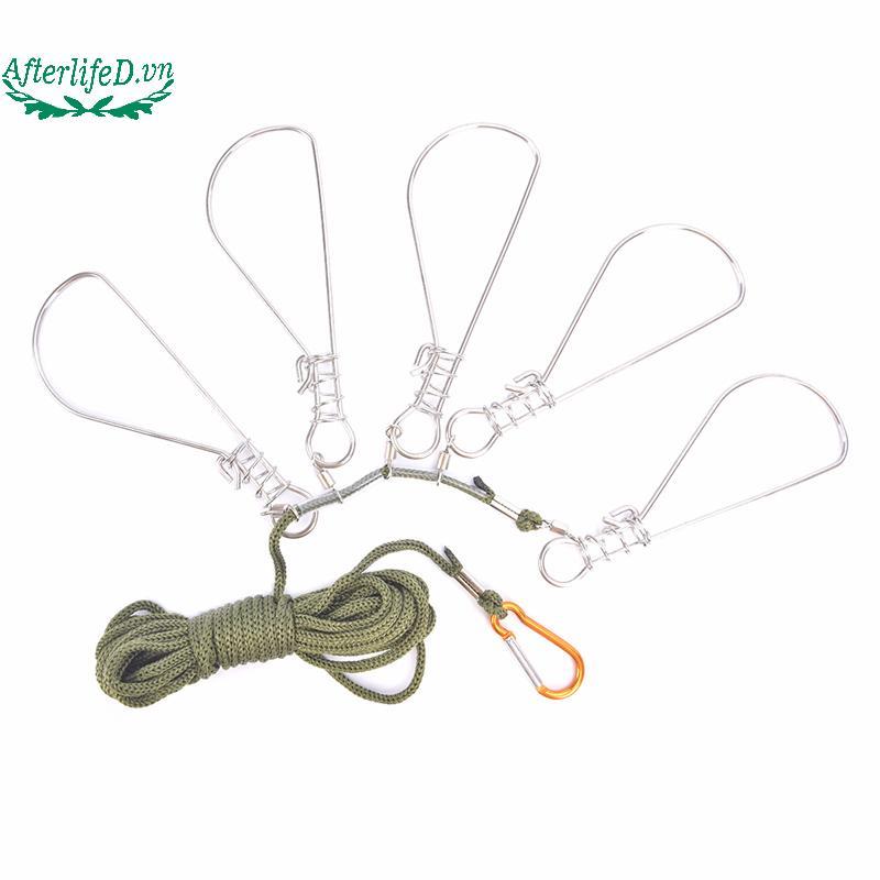 Afterlifed Fishing Lo Bule Fishing Snaps Chain Stringer With Float Live Fish Lo Belt VN