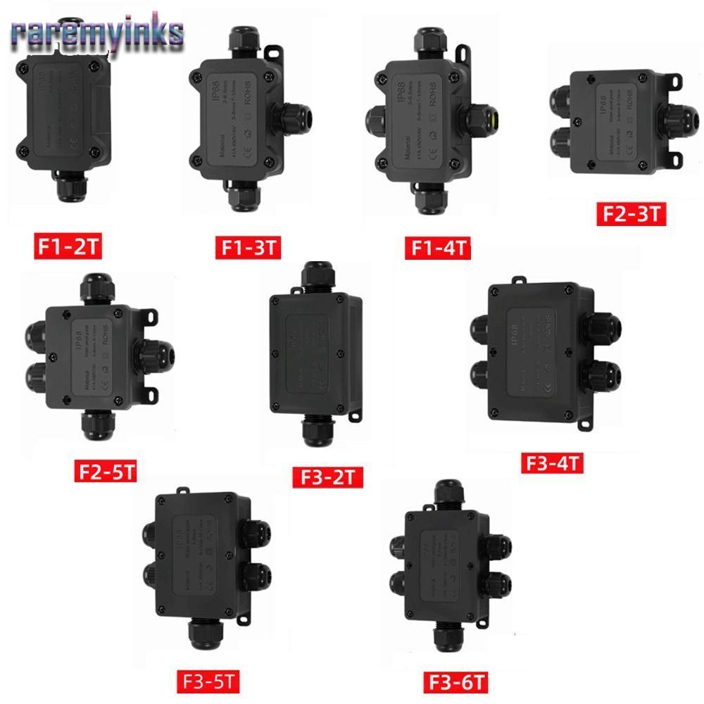 Hộp nối chống nước ngoài trời RAREM, Đầu nối ống nhựa PC 2-6 chiều, Dây đầu cuối IP68 Xếp hạng chống