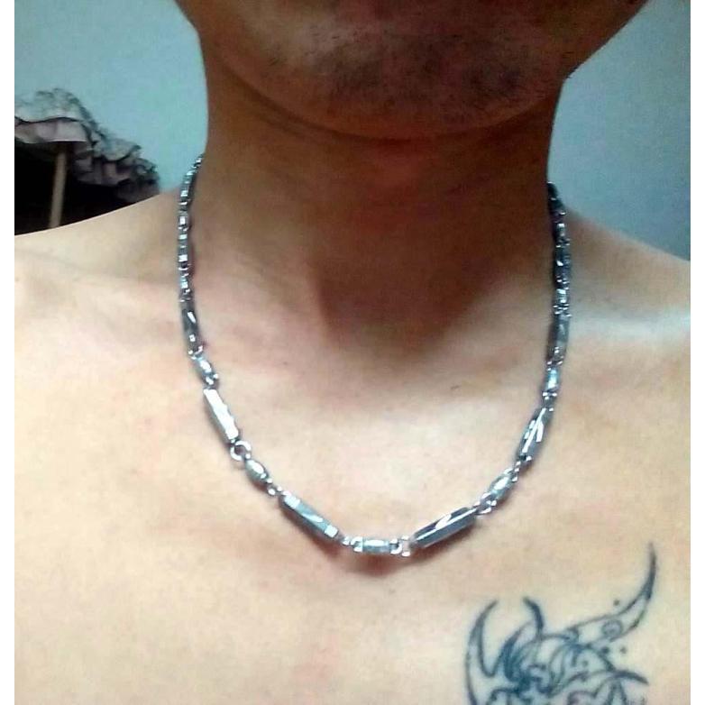 Local Tyal Cao Giả Nam Giả Vàng Vòng Cổ Giả Vàng Dây Chuyền Vòng Cổ Nam Vàng Độc Đoán Vòng Cổ Tre