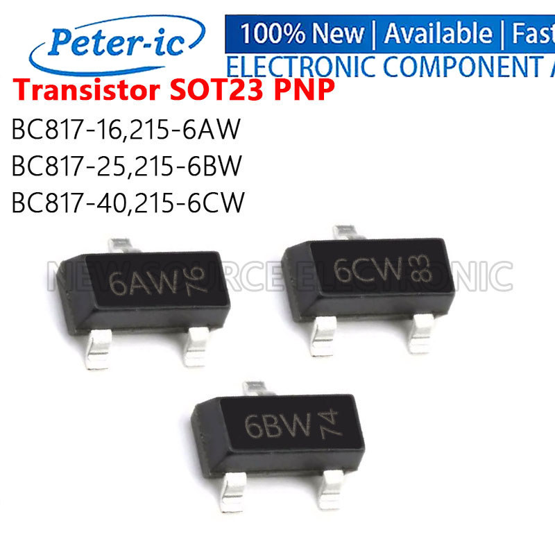 (20 chiếc) BC817-16.215 BC817-25.215 BC817-40,215 6AW 6BW 6CW SOT23 PNP Bộ ba Chip SMD