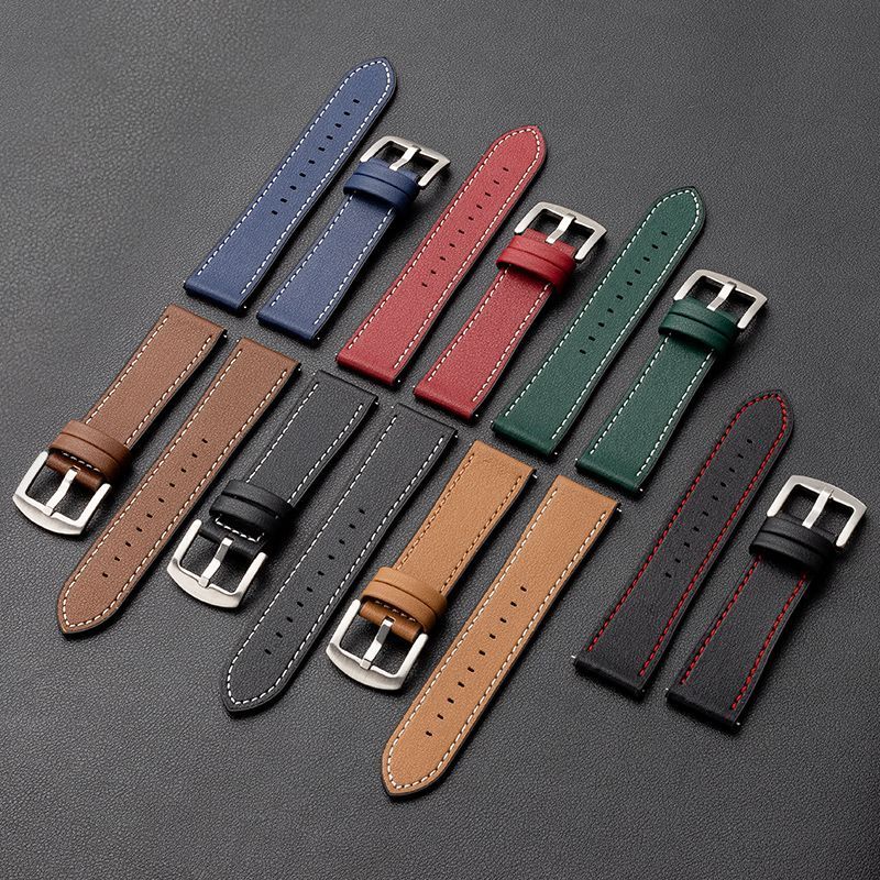 [Dây đeo] Dây đeo thay thế Unisex Universal New Strap Hot-bán chạy 20mm Apple Watch Dây da thật 38 /