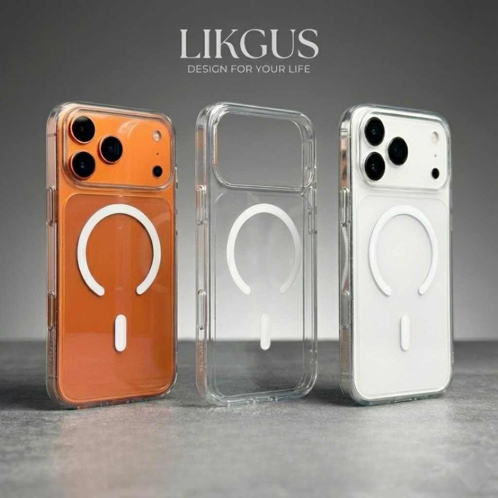 Ốp Lưng Likgus Trong Suốt iPhone 16 Pro Max / 17 Air Tích Hợp Nút Camera Control & Sạc MagSafe