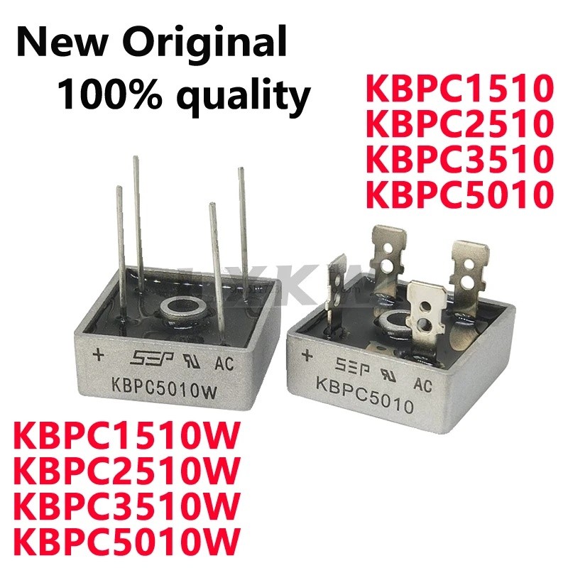5 Chiếc KBPC1510 KBPC2510 KBPC3510 KBPC5010 KBPC1510W KBPC2510W KBPC3510W KBPC5010W Nhúng Cầu Cọc Cò
