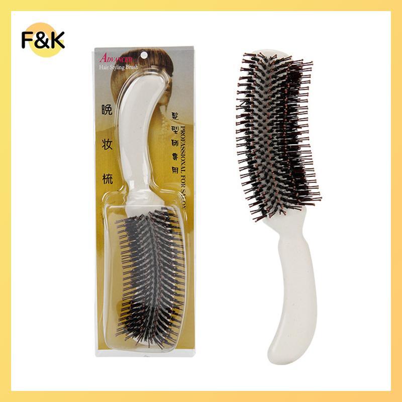 F & K S-shapedb Dụng cụ tạo kiểu nghệ sĩ trang điểm Smooth Out Frizz Hairbs chuyên nghiệp Femme Fluf