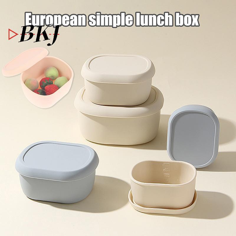 [KJ] Hộp cơm bằng silicon Bento Box 200 / 300 / 600ML Máy rửa chén chống rò rỉ BPA An toàn [Mới]