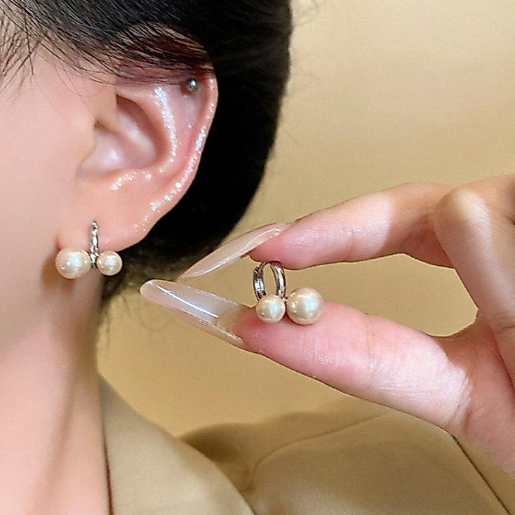 Nhẹ nhàng Mocha Little Cherry Đôi Hạt Bông Tai Nhẹ Sang Trọng Chất Lượng Cao Tính Khí Thời Trang Bôn
