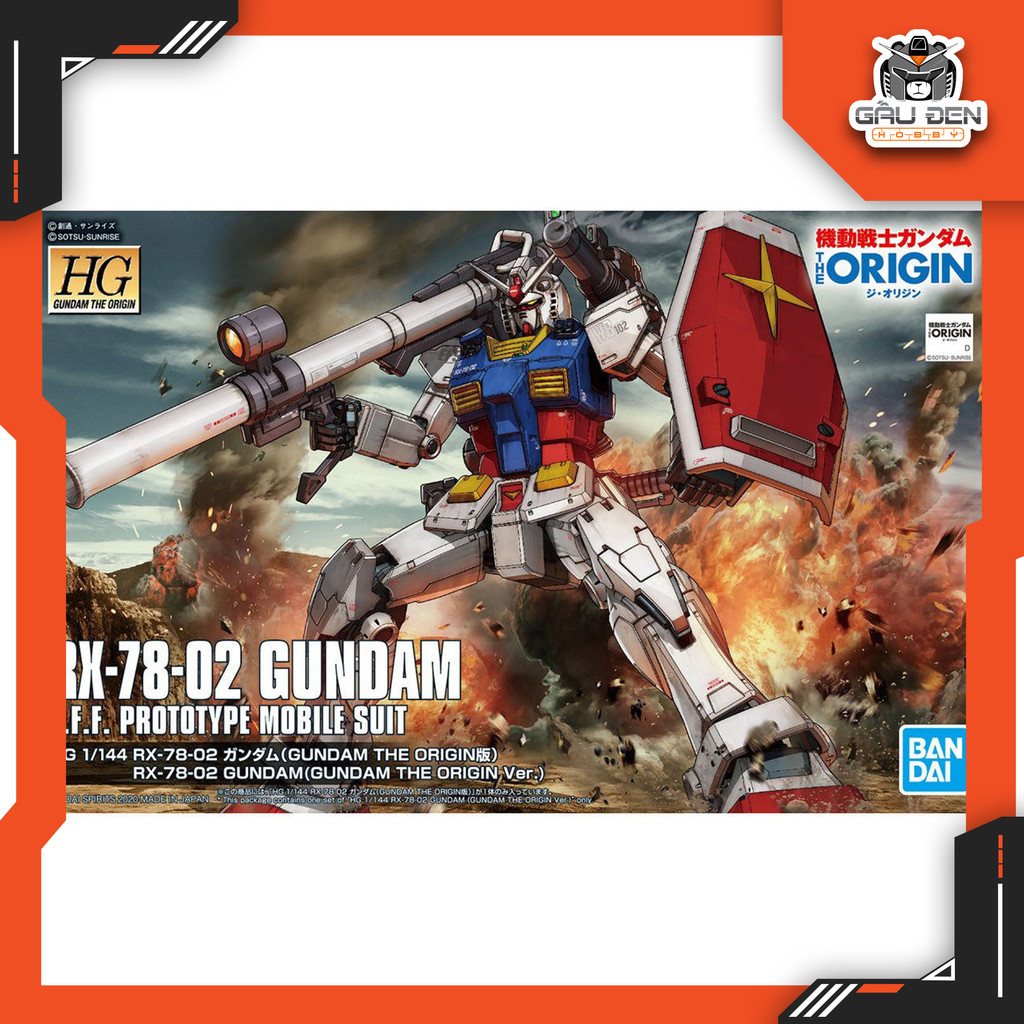 HG GTO 1/144 Rx-78-02 Gundam - Gundam The Origin Ver