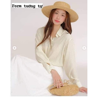 Áo sơ mi lụa HM auth