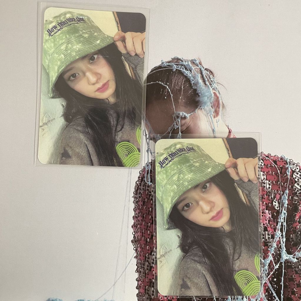 Chương trình mũ xanh chính hãng BLACKPINK jisoo thẻ nhỏ chính hãng [Mặc định là khuyết điểm của nhà 