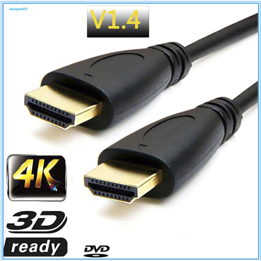 [Ky] Dây cáp tương thích HDMI tốc độ cao 1m V14 1080P Nam sang Nam cho máy chiếu LCD TV có độ rõ nét