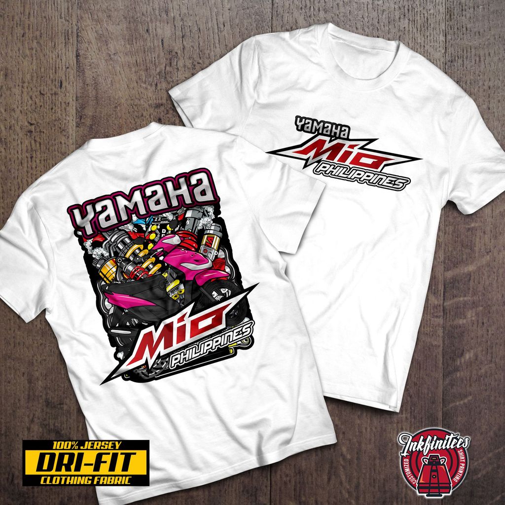 Áo thun Yamaha Mio Sporty Magenta Microfiber Jersey Áo thun thăng hoa Jersey Jersey