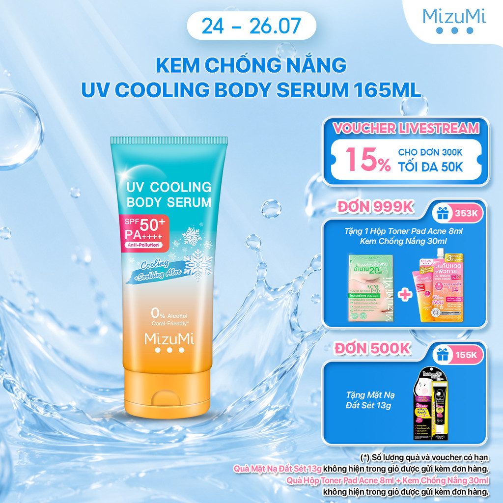 Kem chống nắng MizuMi UV Cooling Body Serum 165ml