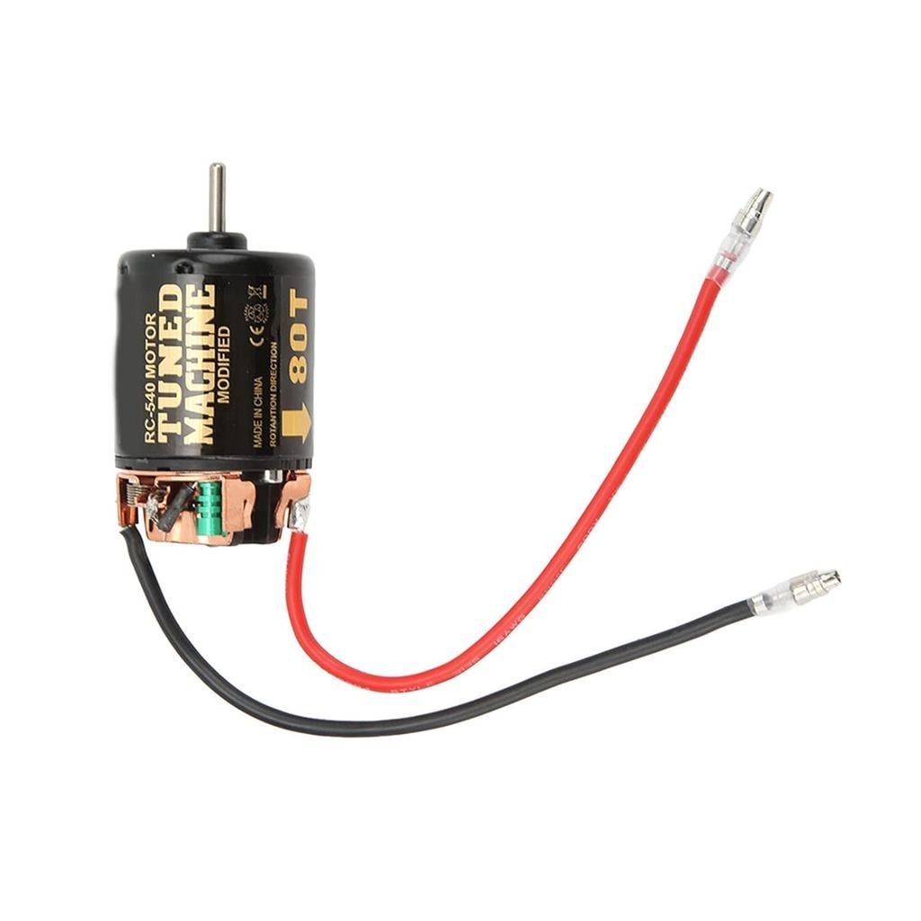 Động cơ chải RC, Động cơ 540 vòng bi hai chiều công suất cao, 80T cho bánh xích RC tỷ lệ 1 / 10 Rock