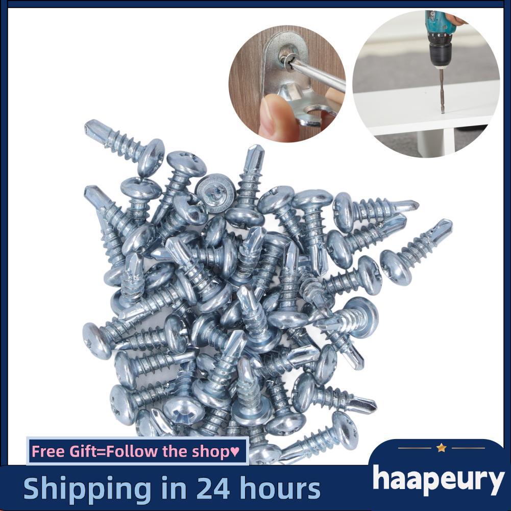 Haape Giàn Đầu Vít 50 Con 4 2X13 Mm Gỗ Bộ Philip Thép Carbon Độ Cứng Cao Tự Tháo Cho thiết Bị Gia Dụ