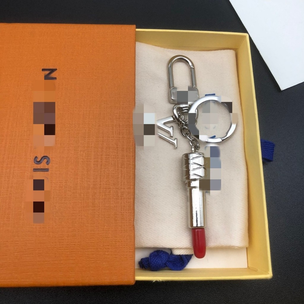 Mobile phone keychain, bag, zinc alloy, lipstick diy Accessories