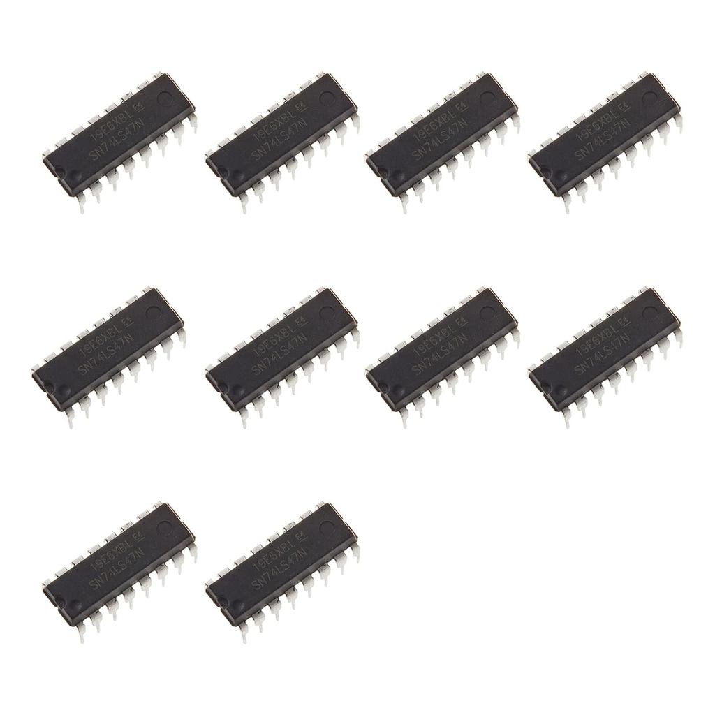 10 chiếc SN74LS47N 74LS47N 74LS47 74LS BCD đến Bộ giải mã 7 đoạn / Bộ giải mã trình điều khiển cho m