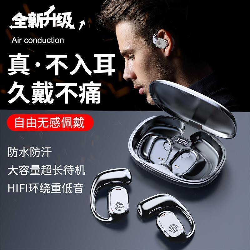 Không Dẫn Truyền Xương Tai Nghe Bluetooth Không Dây Treo Thể Thao Chạy Bộ Dài Không Đau Bé Trai Bé G