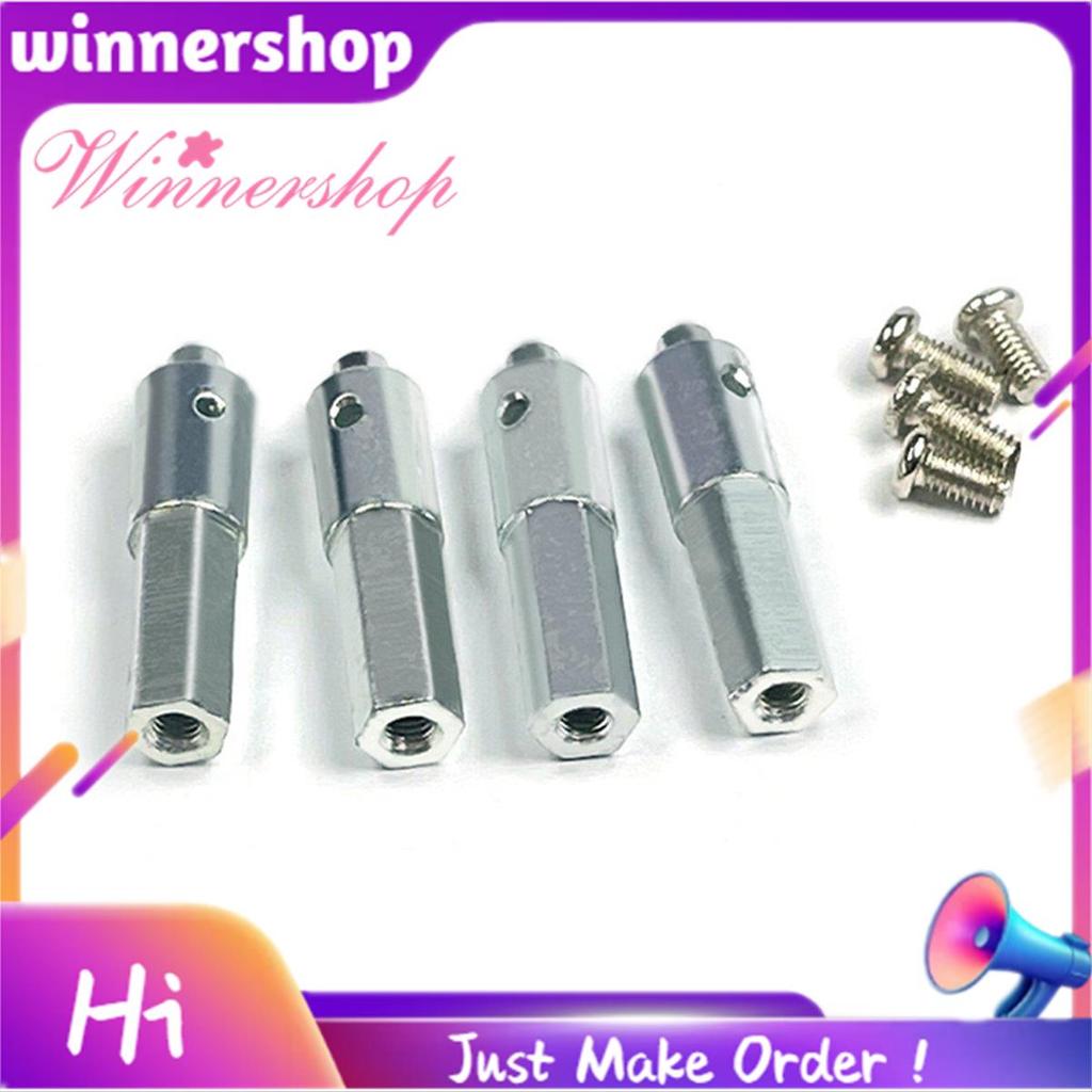 4 Cái LD-P06 Cổng Kim Loại Trục Trục Lục Giác Adapter Cho LDRC LD-P06 LD P06 Unimog 1 / 12 RC Phụ Tù