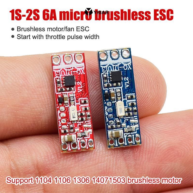YIBAR 1S-2S 6A Micro Brushless Motor Driver Board Ổ đĩa điều chỉnh điện cho 1104 1106 1306 1407 1503